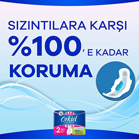 Orkid Hijyenik Ped Ultra Extra Koruma Uzun 126 Adet (18PK*7)