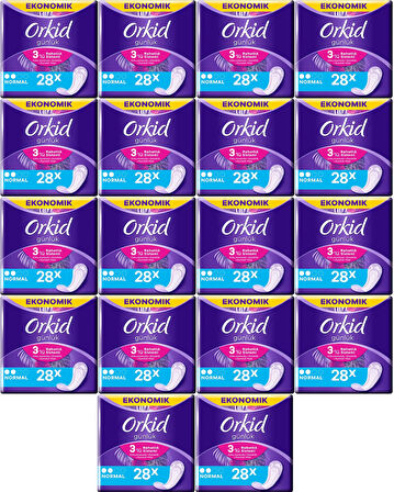 Orkid Günlük Ped Günlük Koruma Normal 504 Adet Ekonomik Paket (Tekli Paketlerde) (18PK*28)