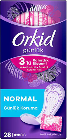 Orkid Günlük Ped Günlük Koruma Normal 672 Adet Ekonomik Paket (Tekli Paketlerde) (24PK*28)