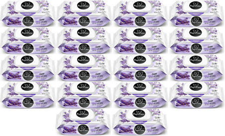 Papilion Islak Havlu Mendil 100 Yaprak Lavanta (18 Li Set) 1800 Yaprak