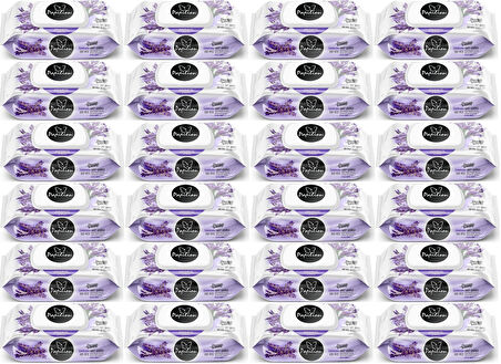 Papilion Islak Havlu Mendil 100 Yaprak Lavanta (24 Lü Set) 2400 Yaprak