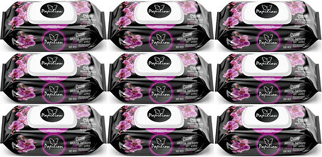 Papilion Islak Havlu Mendil 100 Yaprak Aroma Terapi (9 Lu Set) 900 Yaprak