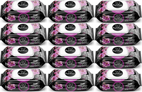Papilion Islak Havlu Mendil 100 Yaprak Aroma Terapi (12 Li Set) 1200 Yaprak