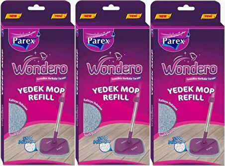 Parex Wondero Yedek Paspas Mop Refill (3 Lü Set)