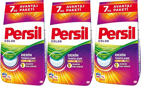 Persil Matik Toz Çamaşır Deterjanı 21KG Color/Renkli (138 Yıkama) (3PK*7KG)