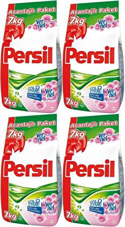 Persil Matik Toz Çamaşır Deterjanı 14+14:28KG Gülün Büyüsü Renkli Beyaz+Color/Renkli (184 Yıkama)