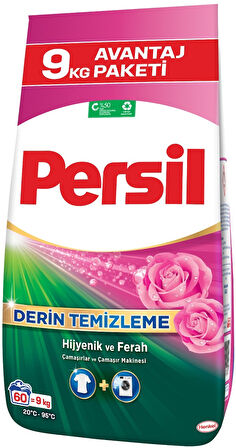 Persil Matik Toz Çamaşır Deterjanı 18KG Gülün Büyüsü (2PK*9KG) (120 Yıkama)