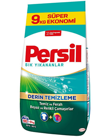 Persil Matik Toz Çamaşır Deterjanı 36KG Sık Yıkananlar Beyaz ve Renkliler İçin (4PK*9KG)(240 Yıkama)