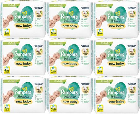 Prima Pampers Harmonie Islak Havlu Mendil Aqua Pure Yeni Doğan-New Baby (36 Lı Set) (1656 Yaprak)