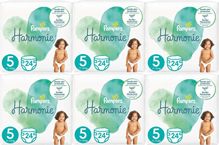 Prima Pampers Harmonie Bebek Bezi Beden:5 (11-16KG) Junior 144 Adet Ekstra Ultra Fırsat Pk