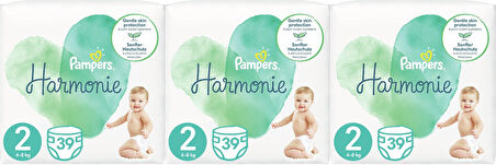 Prima Pampers Harmonie Bebek Bezi Beden:2 (4-8KG) Mini 117 Adet Aylık Ultra Fırsat Pk