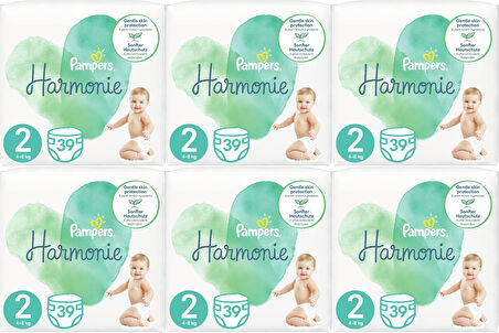 Prima Pampers Harmonie Bebek Bezi Beden:2 (4-8KG) Mini 234 Adet Ekstra Ultra Fırsat Pk