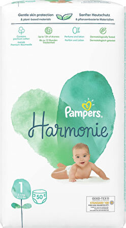 Prima Pampers Harmonie Bebek Bezi Beden:1 (2-5KG) Yenidoğan 50 Adet + Beden:2 (4-8KG) Mini 39 Adet