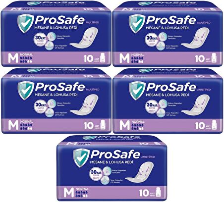 Prosafe Mesane & Lohusa Pedi  M-Orta Normal 50 Adet (5PK*10)