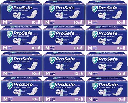 Prosafe Mesane & Lohusa Pedi  M-Orta Normal 120 Adet (12PK*10)