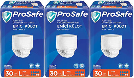 Prosafe Emici Külot Hasta Bezi Büyük-Large 90 Adet (3PK*30)