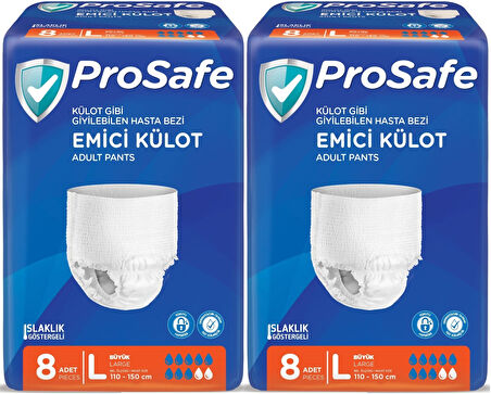 Prosafe Emici Külot Hasta Bezi Büyük-Large 16 Adet (2PK*8)