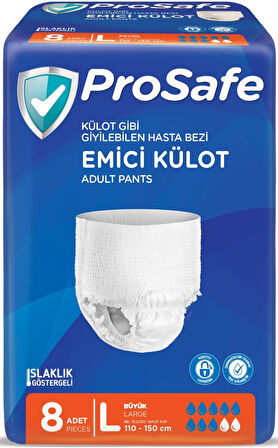 Prosafe Emici Külot Hasta Bezi Büyük-Large 16 Adet (2PK*8)