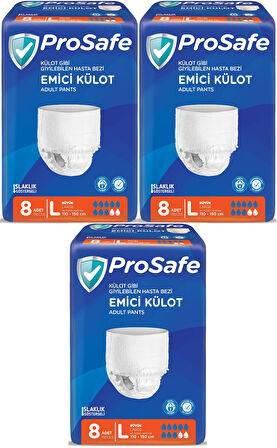 Prosafe Emici Külot Hasta Bezi Büyük-Large 24 Adet (3PK*8)