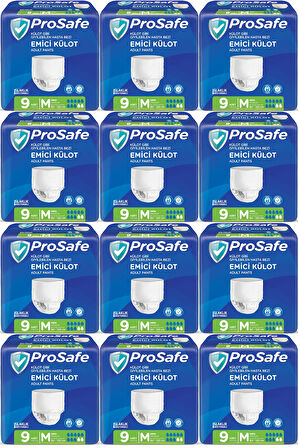 Prosafe Emici Külot Hasta Bezi Orta-Medium 108 Adet (12PK*9)