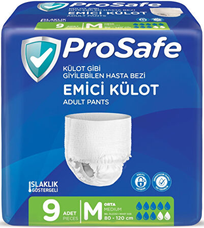 Prosafe Emici Külot Hasta Bezi Orta-Medium 108 Adet (12PK*9)