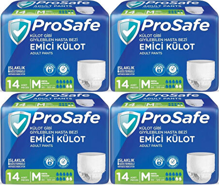 Prosafe Emici Külot Hasta Bezi M - Orta - Medium 56 Adet (4PK*14)