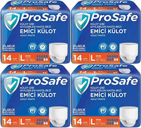 Prosafe Emici Külot Hasta Bezi L - Büyük - Large 56 Adet (4PK*14)