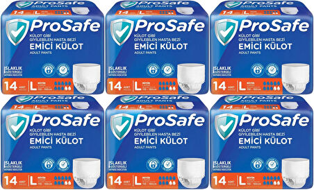 Prosafe Emici Külot Hasta Bezi L - Büyük - Large 84 Adet (6PK*14)