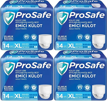 Prosafe Emici Külot Hasta Bezi XL - Ekstra Büyük - Extra Large 56 Adet (4PK*14)