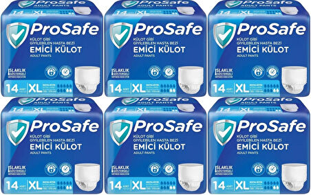 Prosafe Emici Külot Hasta Bezi XL - Ekstra Büyük - Extra Large 84 Adet (6PK*14)