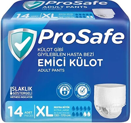 Prosafe Emici Külot Hasta Bezi XL - Ekstra Büyük - Extra Large 84 Adet (6PK*14)