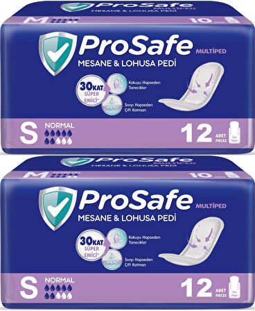 Prosafe Mesane & Lohusa Pedi  S - Küçük - Small Normal 24 Adet (2PK*12)