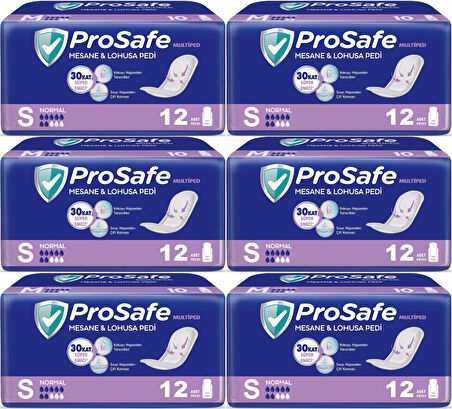 Prosafe Mesane & Lohusa Pedi  S - Küçük - Small Normal 72 Adet (6PK*12)