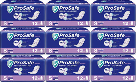 Prosafe Mesane & Lohusa Pedi  S - Küçük - Small Normal 108 Adet (9PK*12)
