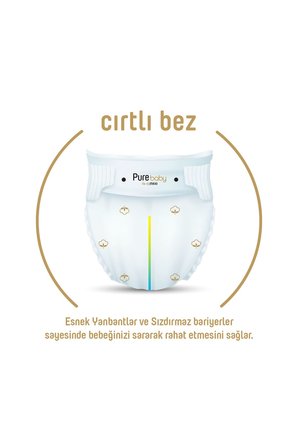 Pure Baby Organik Bebek Bezi 4 Beden 7-16 KG Maxi 208 Adet Avantaj Fırsat Pk