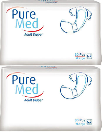 Puremed Hasta Bezi Bel Bantlı Tekstil Yüzey XL Extra Large 60 Adet (2PK*30)