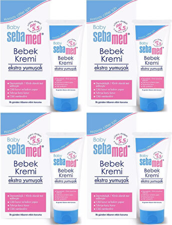 Sebamed Bebek Kremi 200ML (Ekstra Yumuşak) (4 Lü Set)