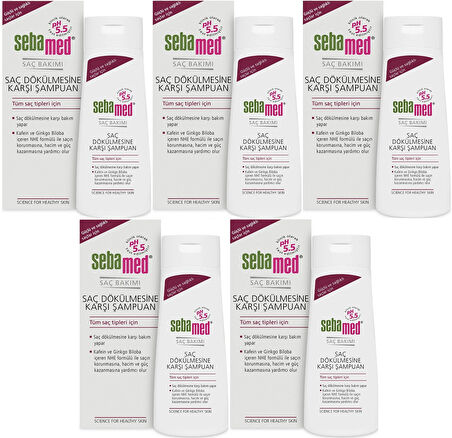 Sebamed Şampuan 400ML Saç Dökülmesine Karşı (Tüm Saç Tipleri için) (5 Li Set)