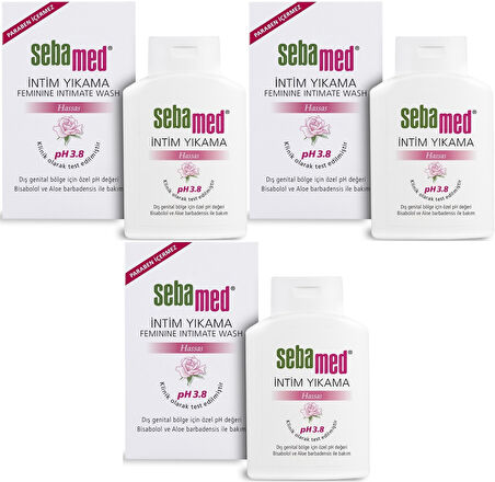 Sebamed İntim Likit 200ML (Genital Bölge Temizleyici) (3 Lü Set)