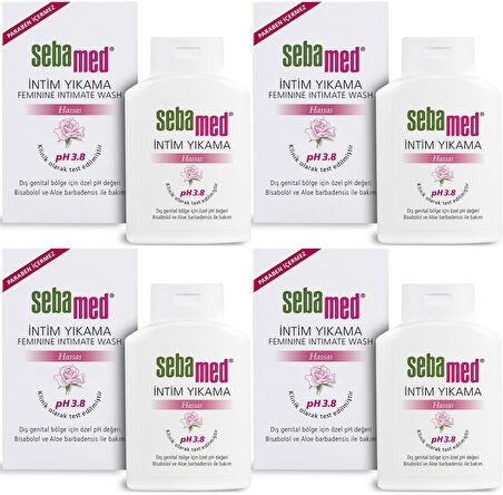 Sebamed İntim Likit 200ML (Genital Bölge Temizleyici) (4 Lü Set)