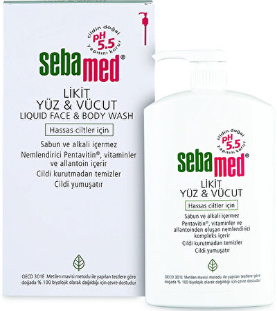 Sebamed Yüz ve Vücut Temizleyici Likit 1000ML (2 Li Set)