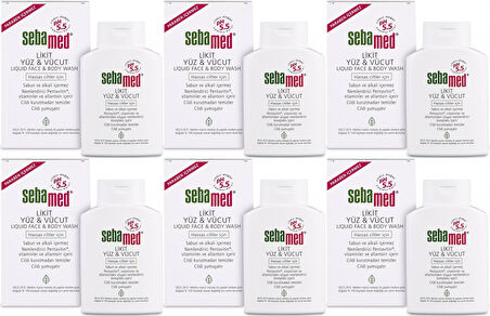 Sebamed Yüz ve Vücut Temizleyici Likit 200ML (6 Lı Set)