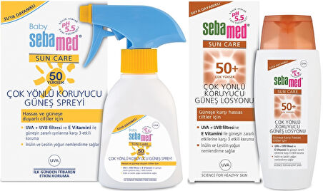 Sebamed Sun Care Güneş Losyonu Kremi Avantaj Pk (Çocuk 50+ Faktör 200ML+ Çok Yönlü 50+ Faktör 150ML)