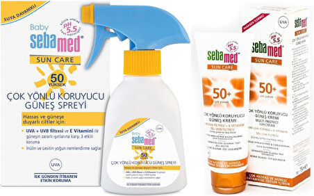 Sebamed Sun Care Güneş Losyonu Kremi Avantaj Pk (Çocuk 50+ Faktör 200ML+ Çok Yönlü 50+ Faktör 75ML)