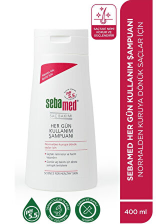 Sebamed Şampuan 400ML Hergün Kullanım (Tüm Saç Tipleri için) (5 Li Set)