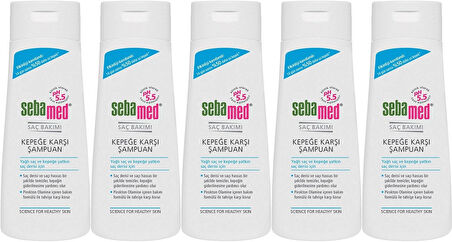 Sebamed Şampuan 400ML Kepeğe Karşı ve Yağlı Saç Tipleri için (5 Li Set)
