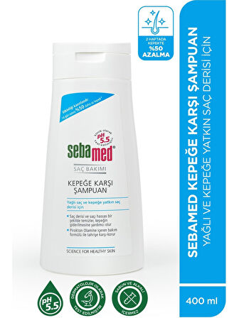 Sebamed Şampuan 400ML Kepeğe Karşı ve Yağlı Saç Tipleri için (5 Li Set)