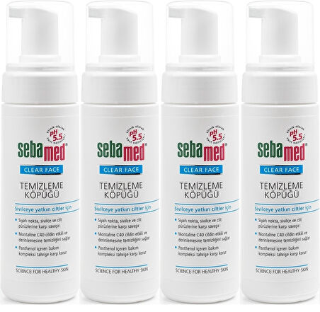 Sebamed Clear Face Yüz Temizleme Köpüğü 150ML (4 Lü Set)