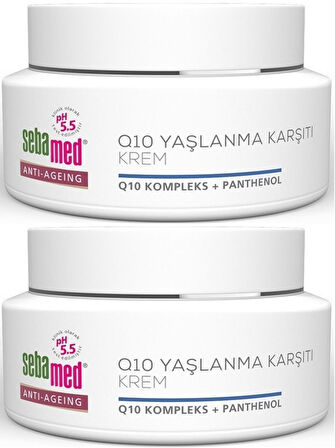 Sebamed Q10 Yaşlanma ve Kırışıklık Karşıtı Koruyucu Anti-Age Krem 50ML (2 Li Set)
