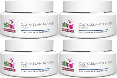 Sebamed Q10 Yaşlanma ve Kırışıklık Karşıtı Koruyucu Anti-Age Krem 50ML (4 Lü Set)